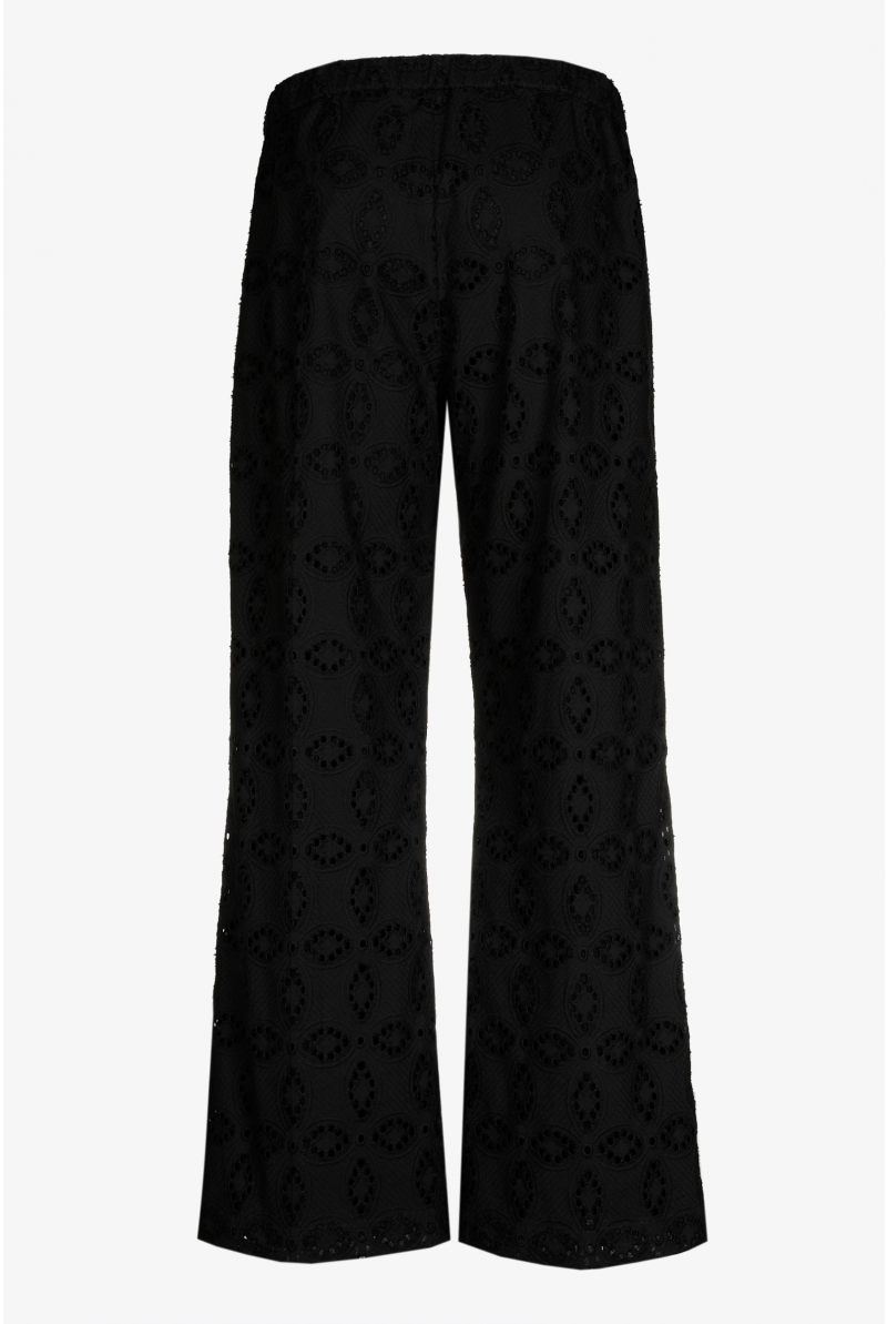 Rechte broek met broderie