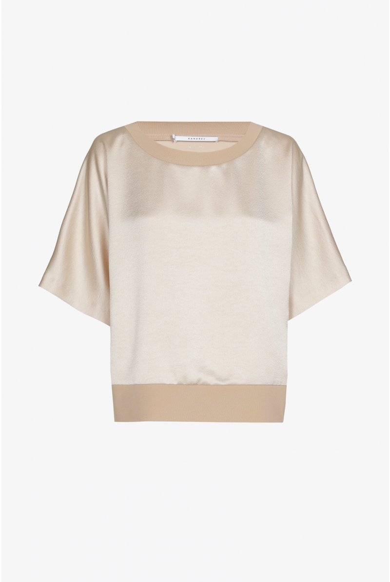 Blouse met korte mouwen