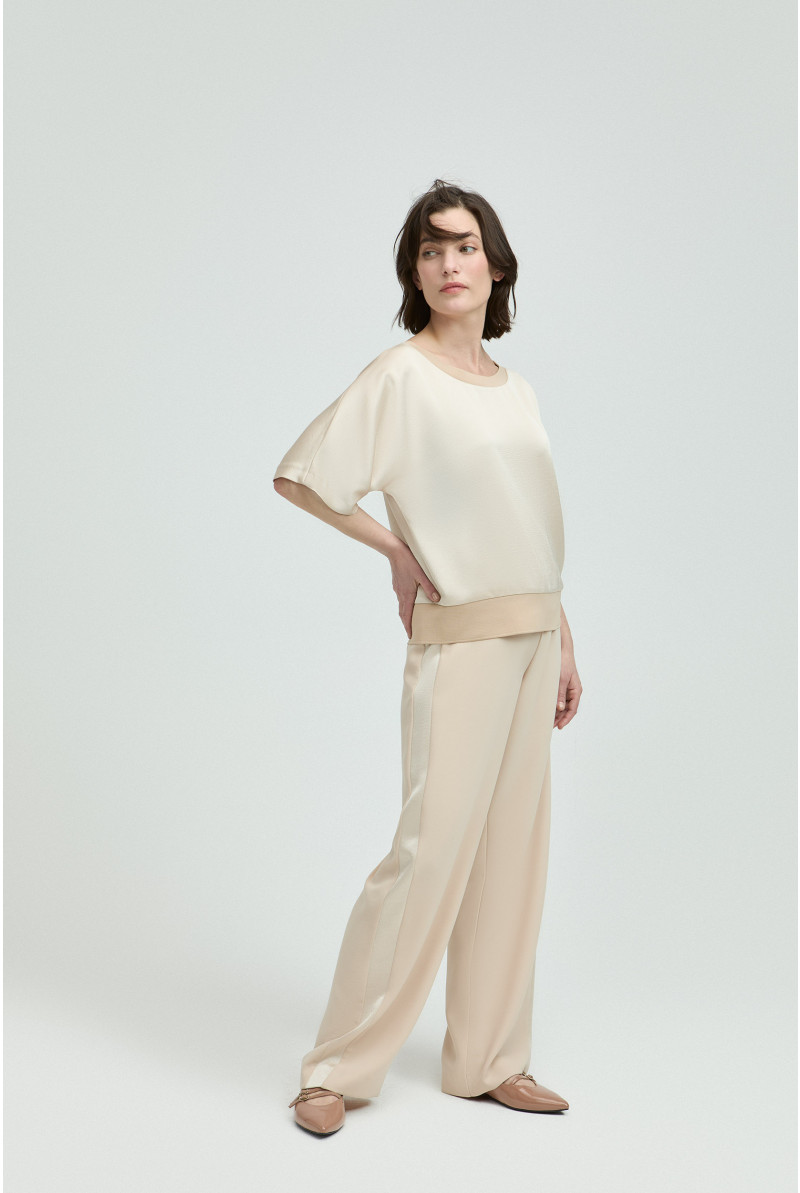Blouse met korte mouwen