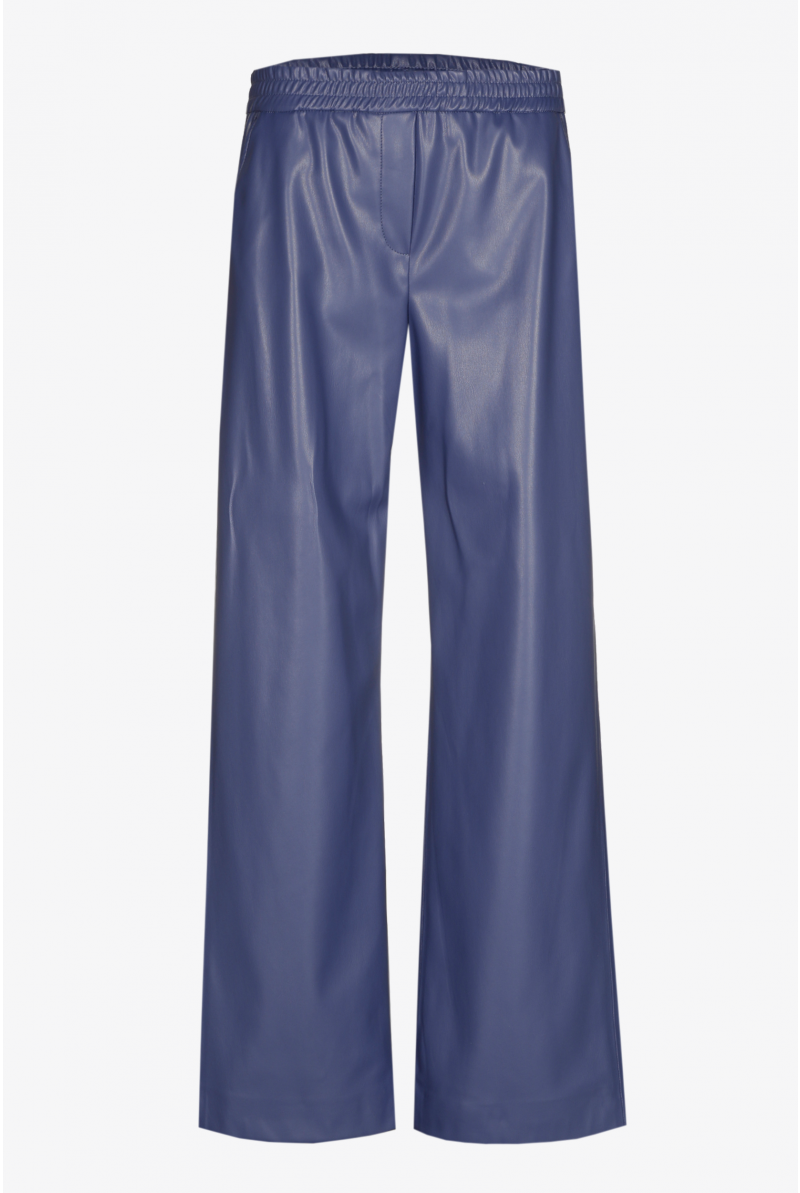 Soepele broek uit faux leather
