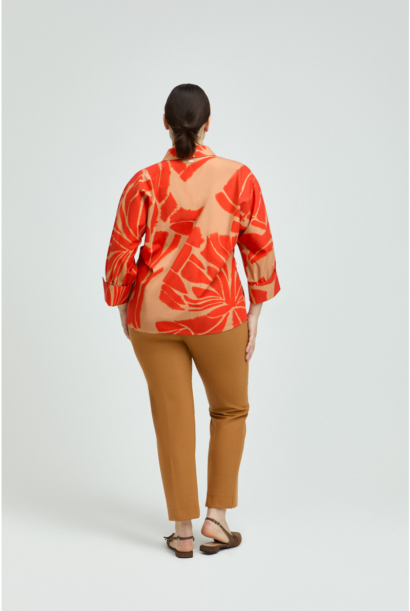 Katoenen blouse met print