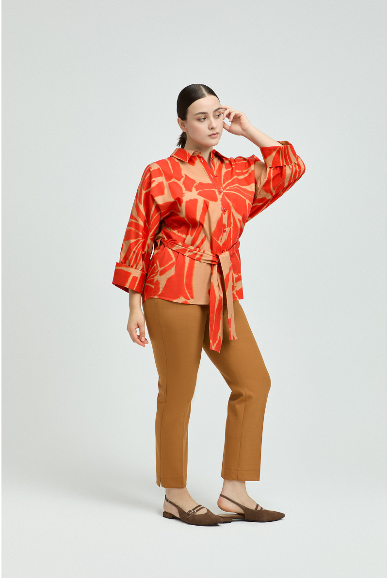 Katoenen blouse met print