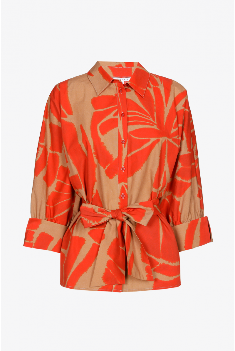 Katoenen blouse met print