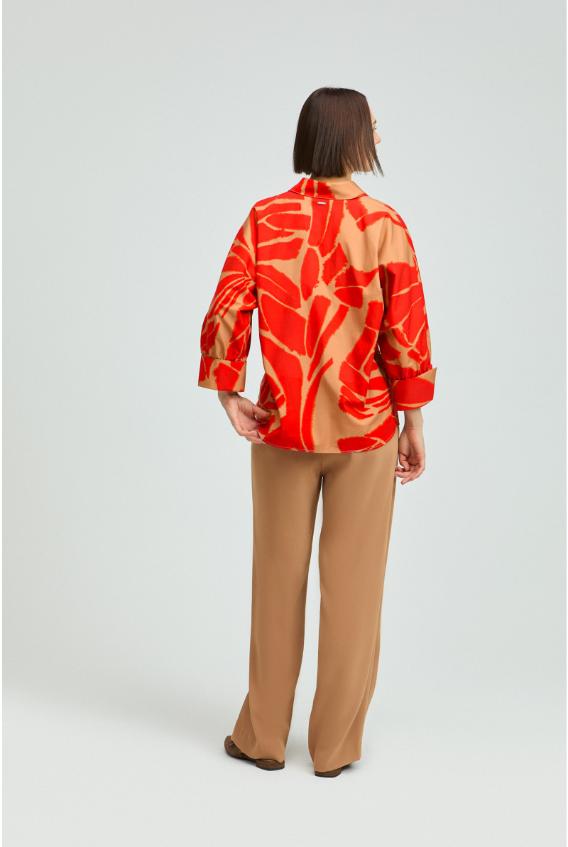 Katoenen blouse met print