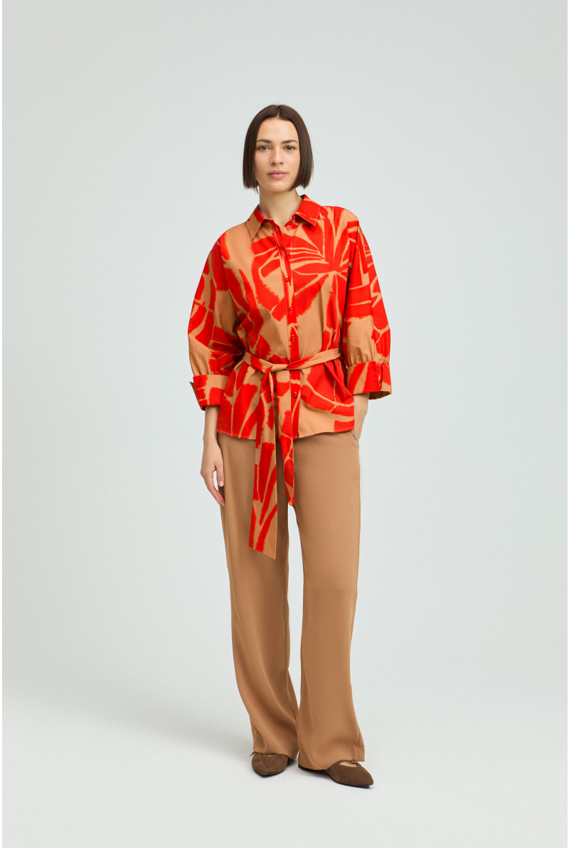 Katoenen blouse met print