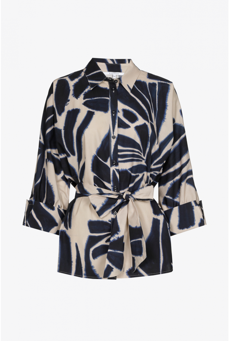 Katoenen blouse met print