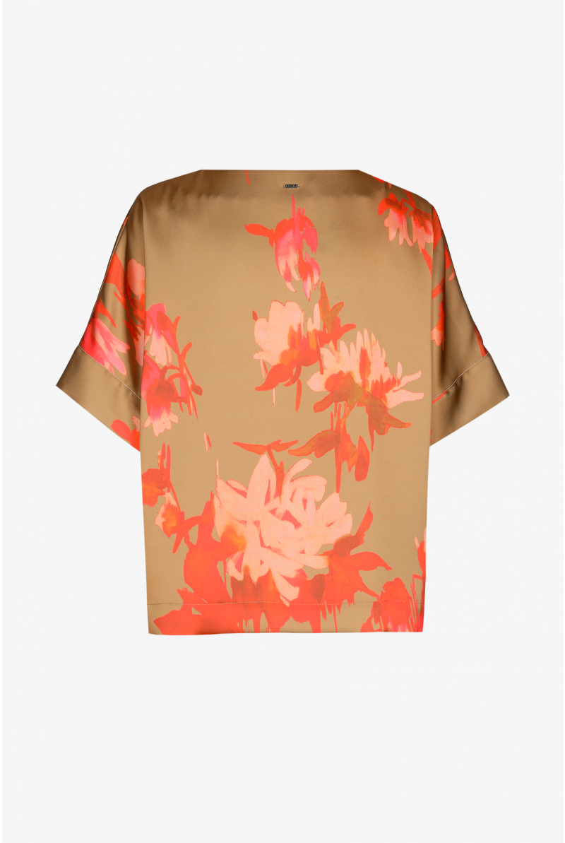 Blouse met aquarel print