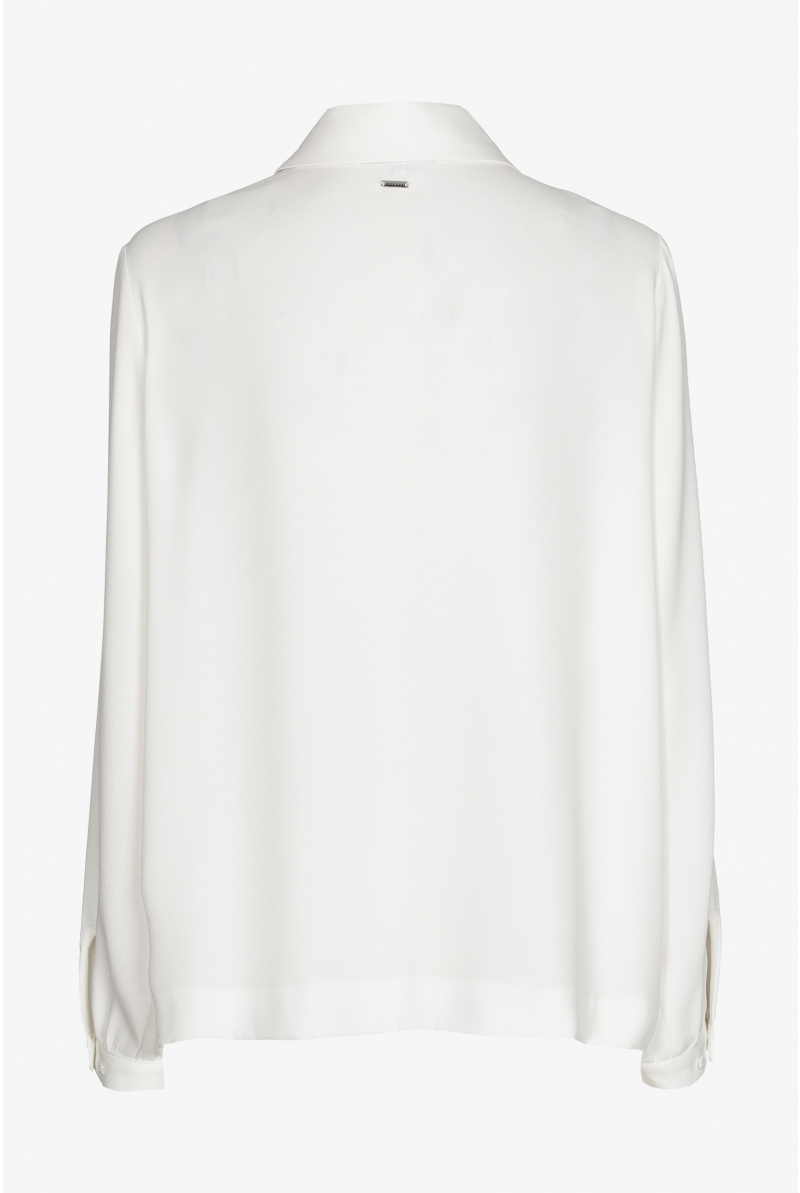 Elegante blouse met hemdkraag