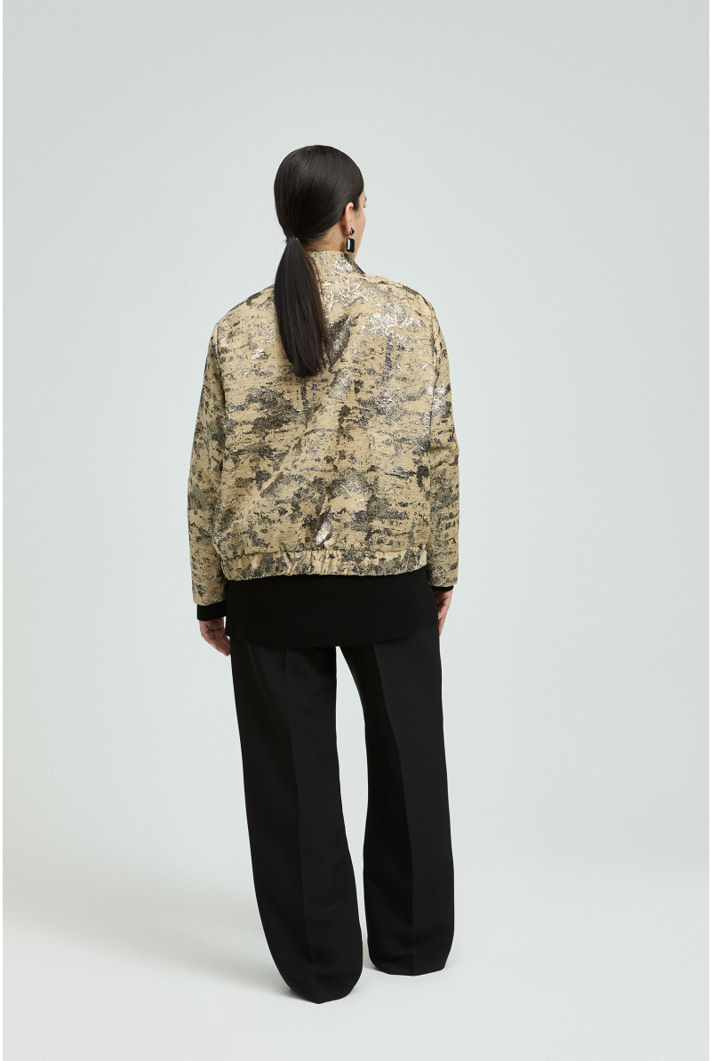Bomberjasje in jacquard motief