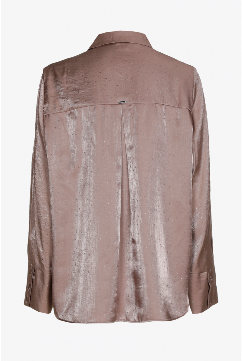 Hemdblouse met fijne studs