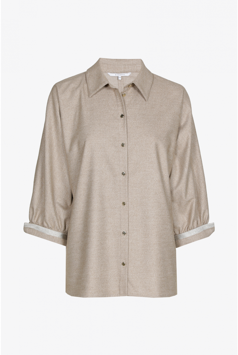 Flanellen blouse 