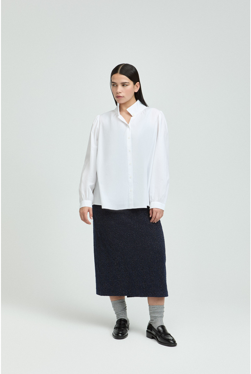 Blouse met opstaande kraag
