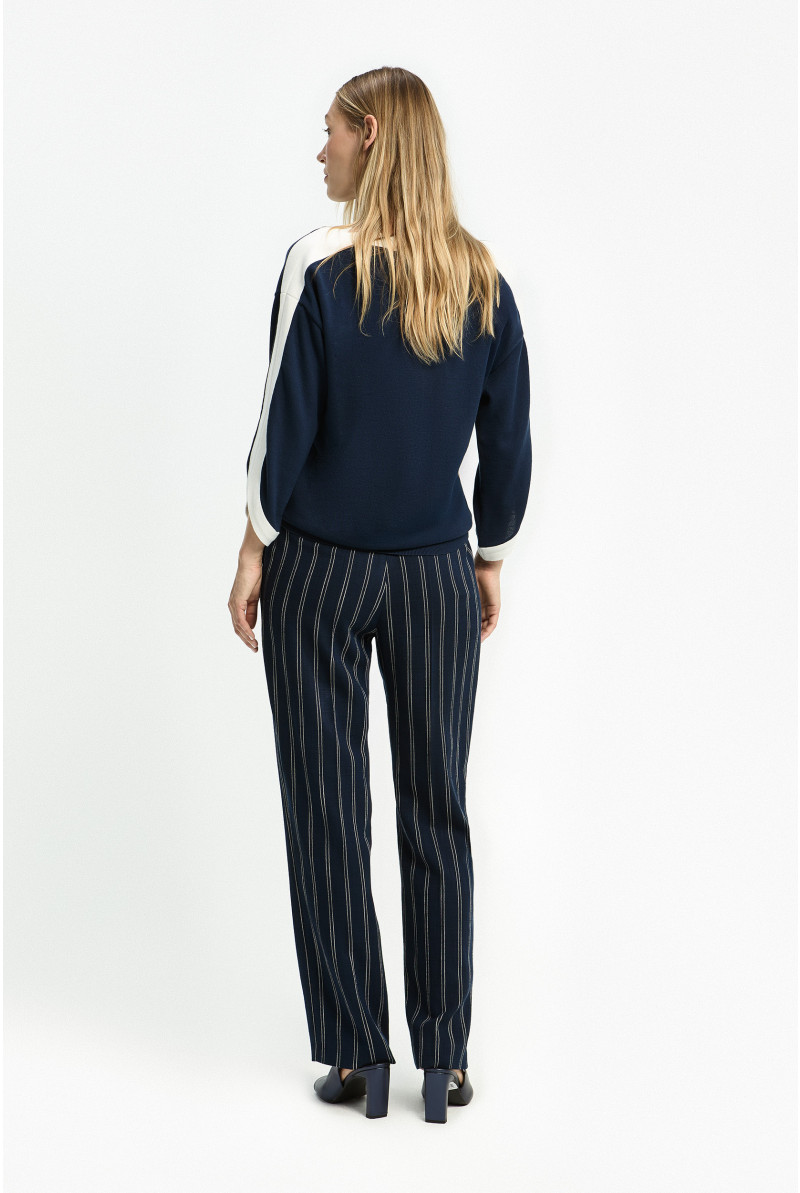 Pantalon aux rayures élégantes