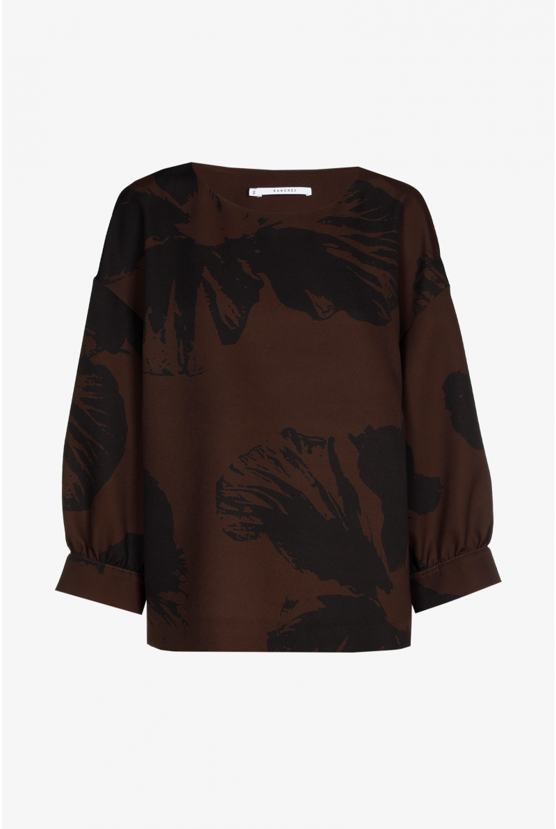 Blouse met pop-art bloemmotief