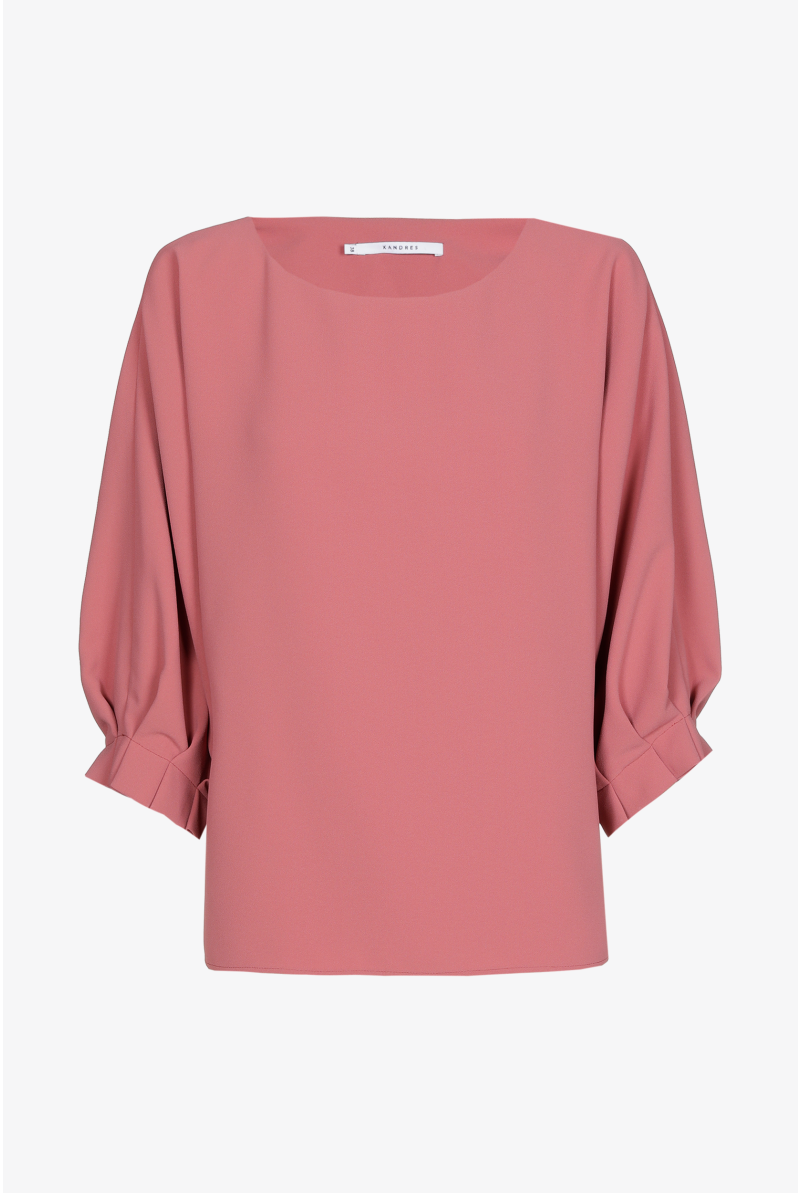 Damesblouse met elegant plooidetail