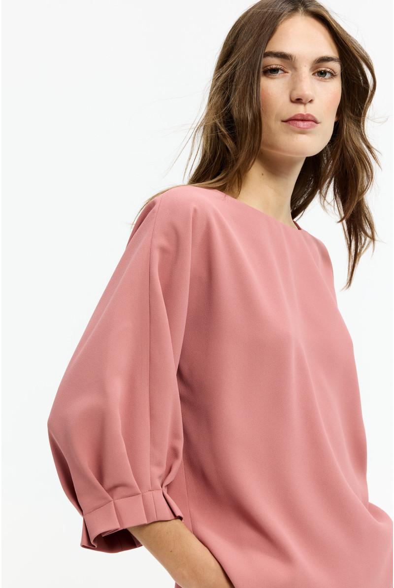 Damesblouse met elegant plooidetail