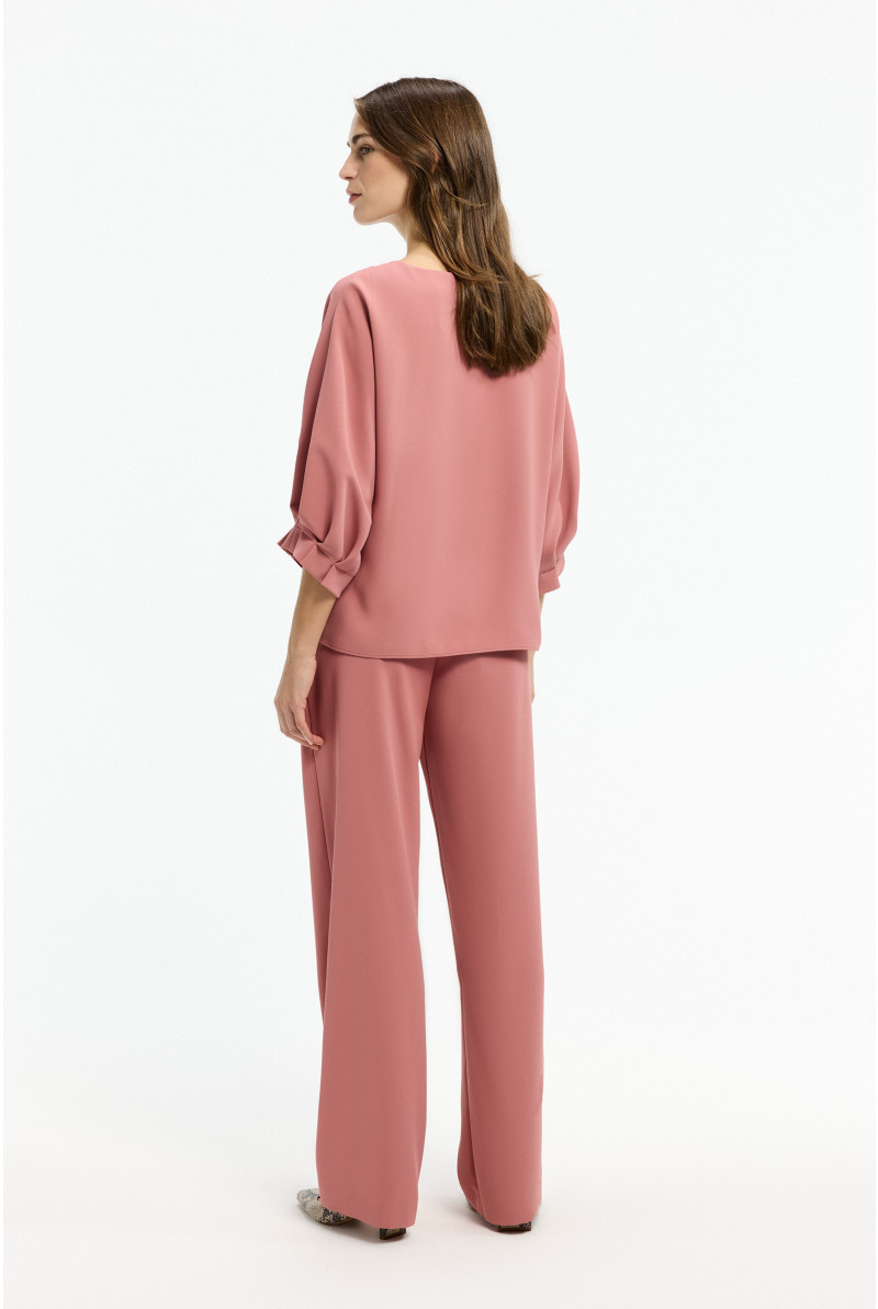 Damesblouse met elegant plooidetail