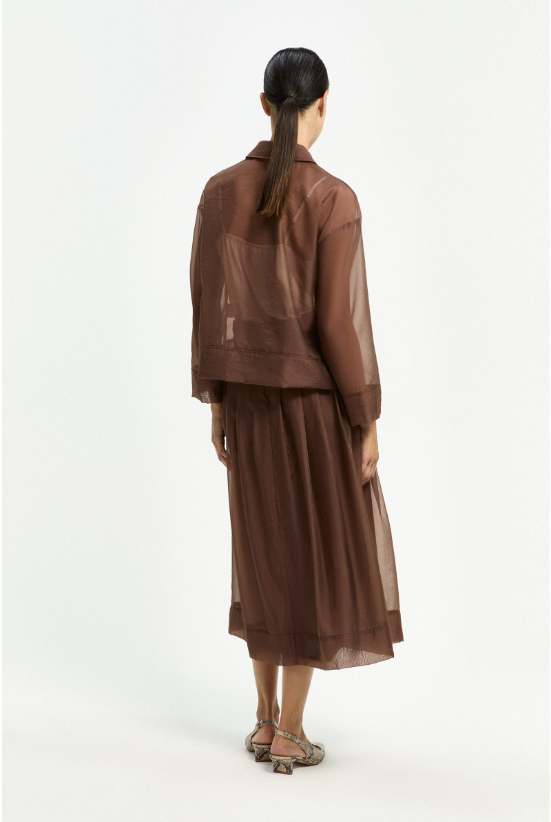 Festliche Organzabluse