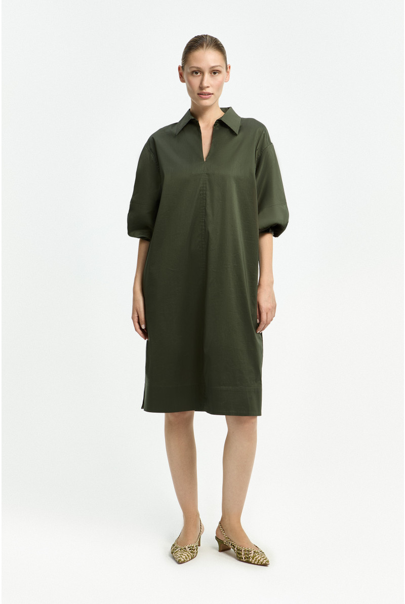 Robe chemise à manches larges