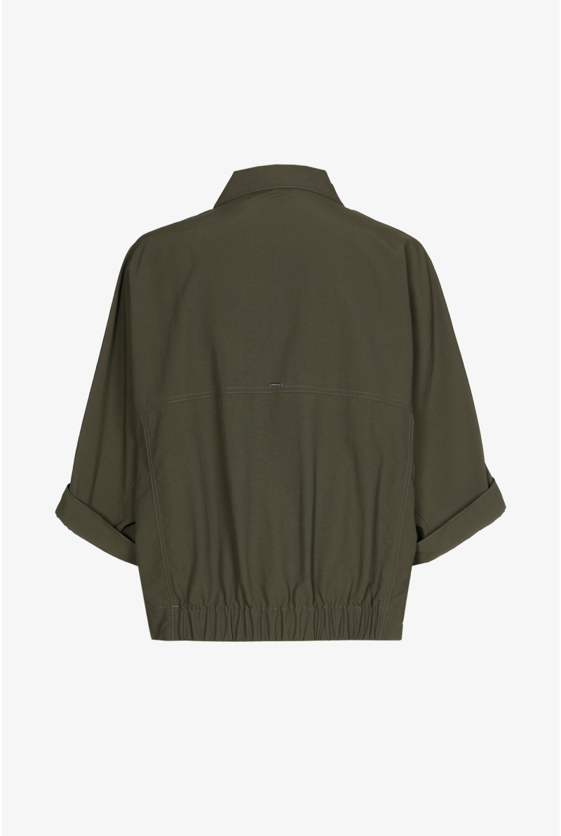 Damesblouse in crushed taft