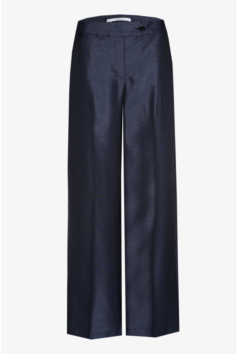 Luxurious silk-look trousers