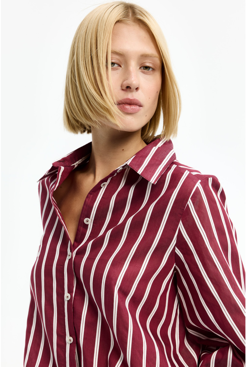 Chemisier rayé féminin