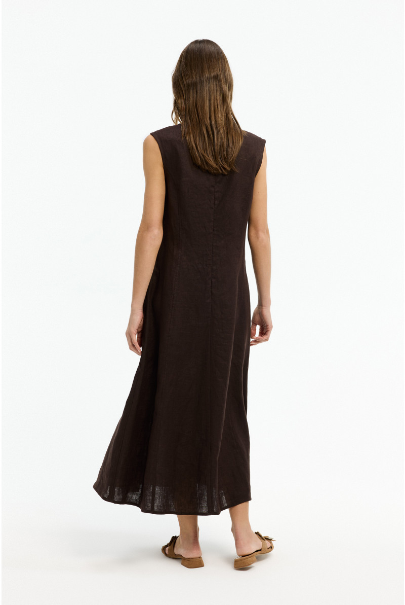 Robe midi en lin 