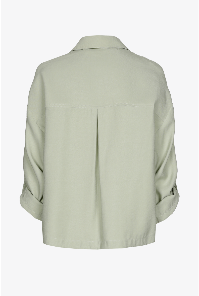 Overhemd met opgestikte zakken