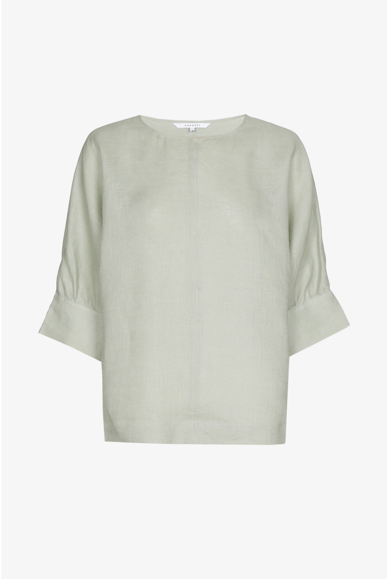 Sommerliche Leinenbluse