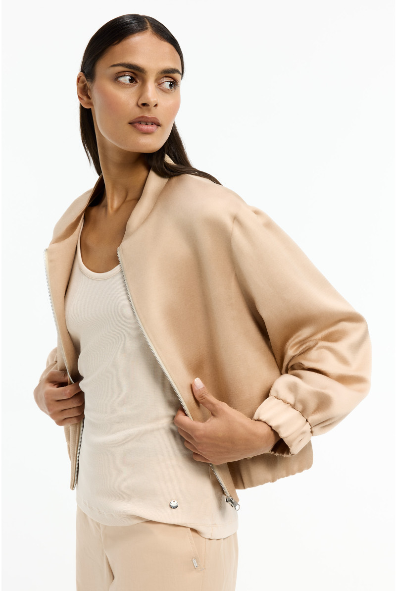 Satijnen bomberjack dames