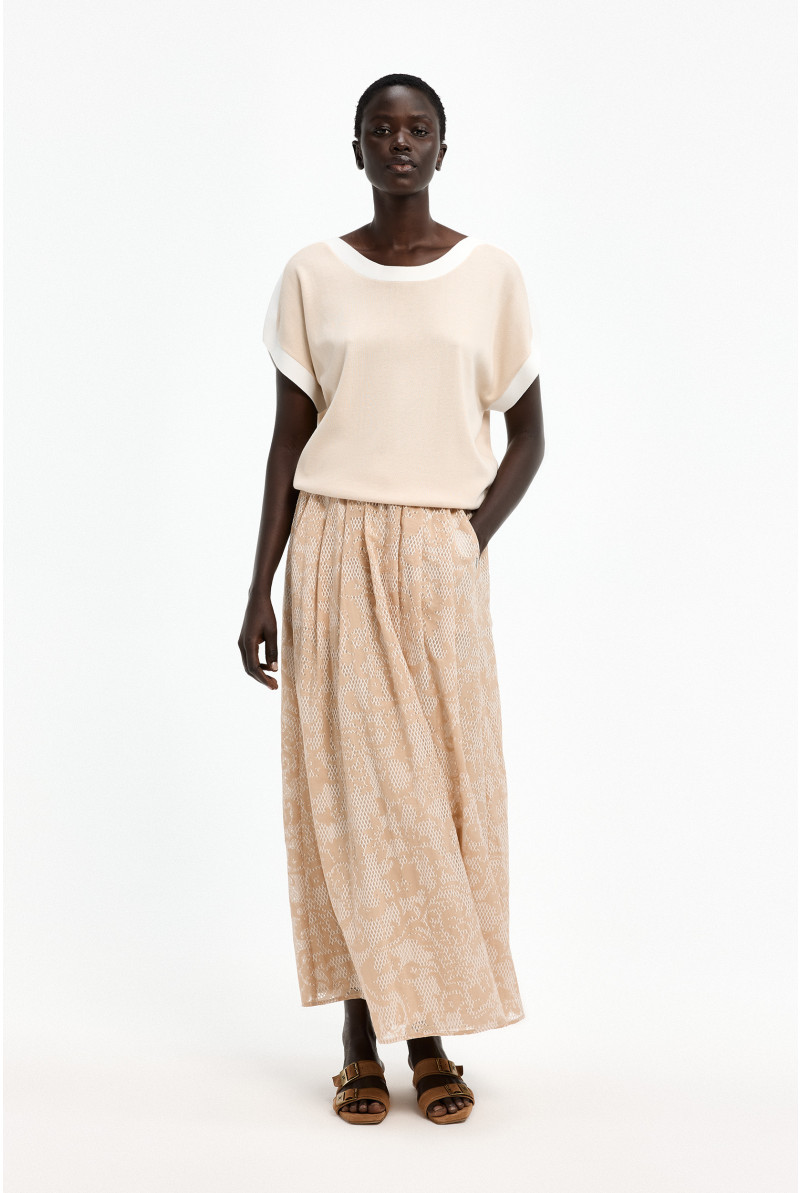 Rock mit Spitzenoptik