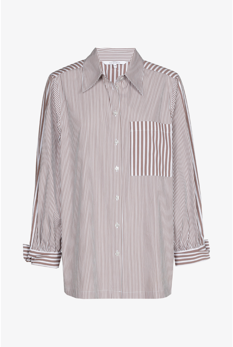Hemdbluse mit Doppelstreifen