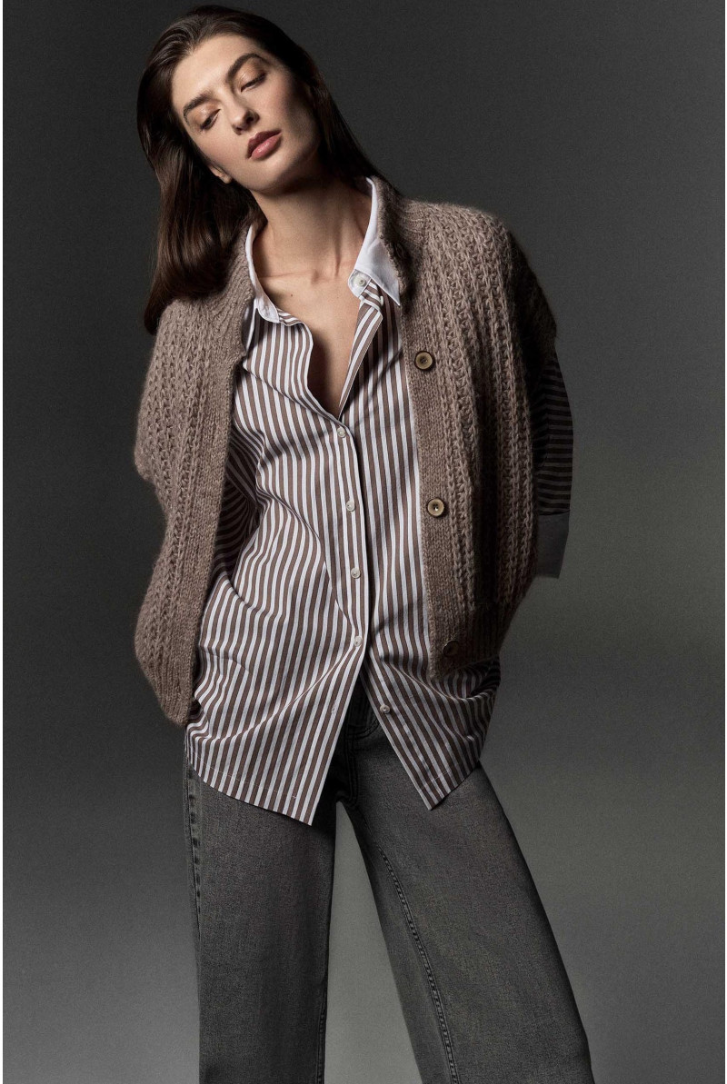 Chemisier contrasté