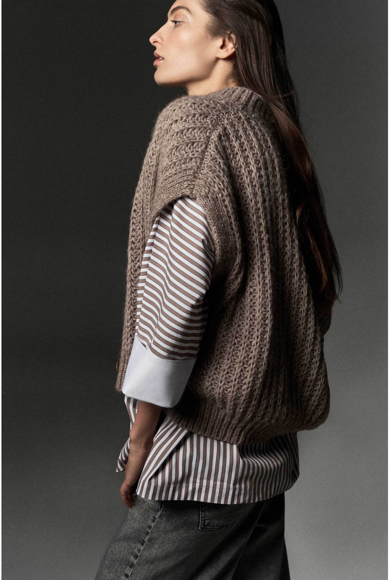 Chemisier contrasté