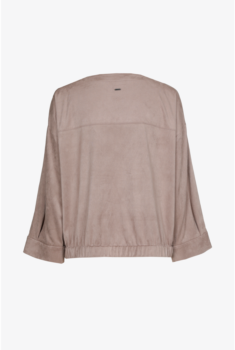 Sweater in Wildlederoptik