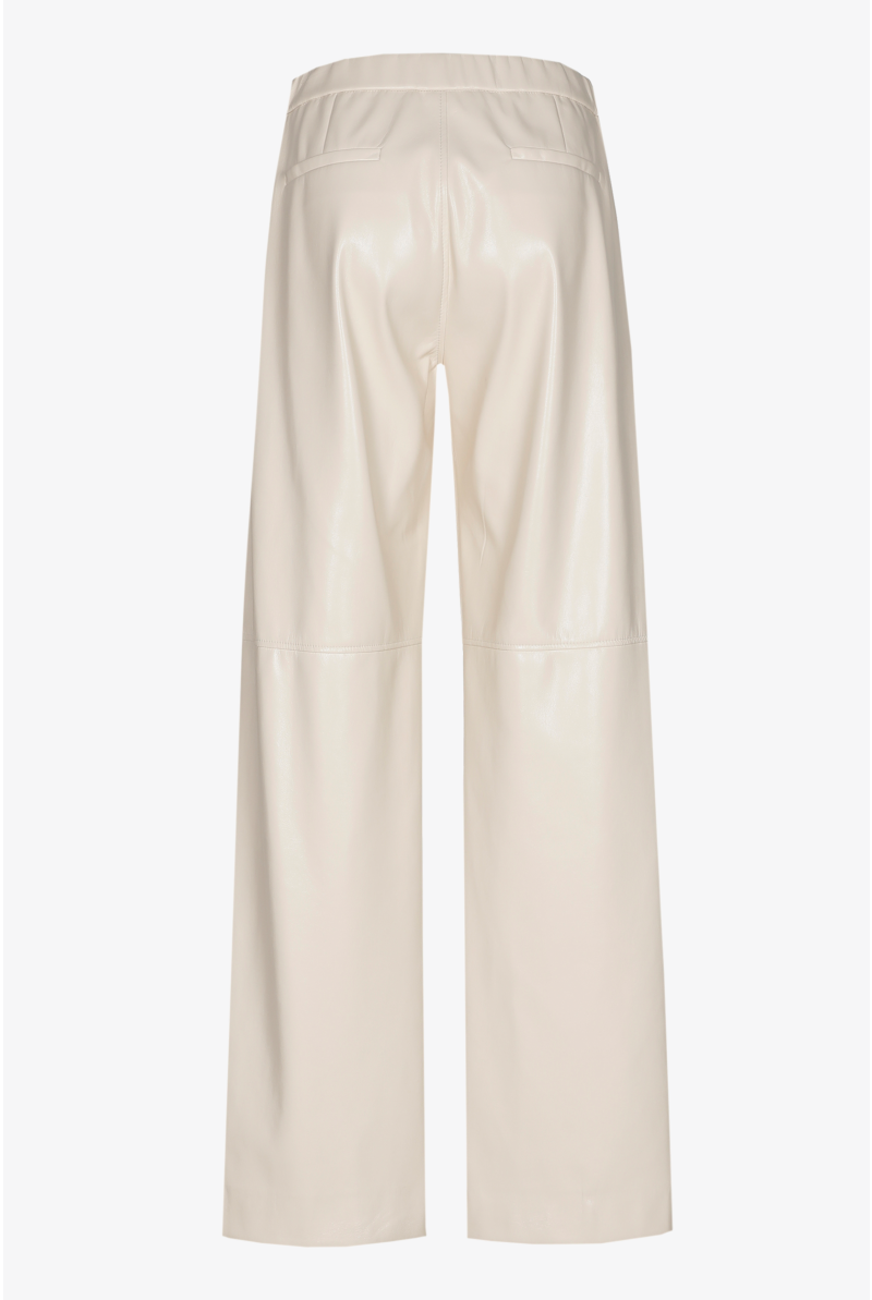 Faux leather trousers