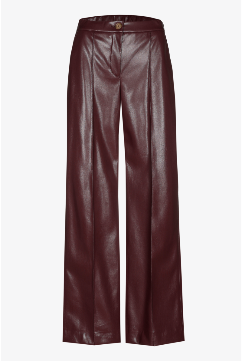Faux leather broek