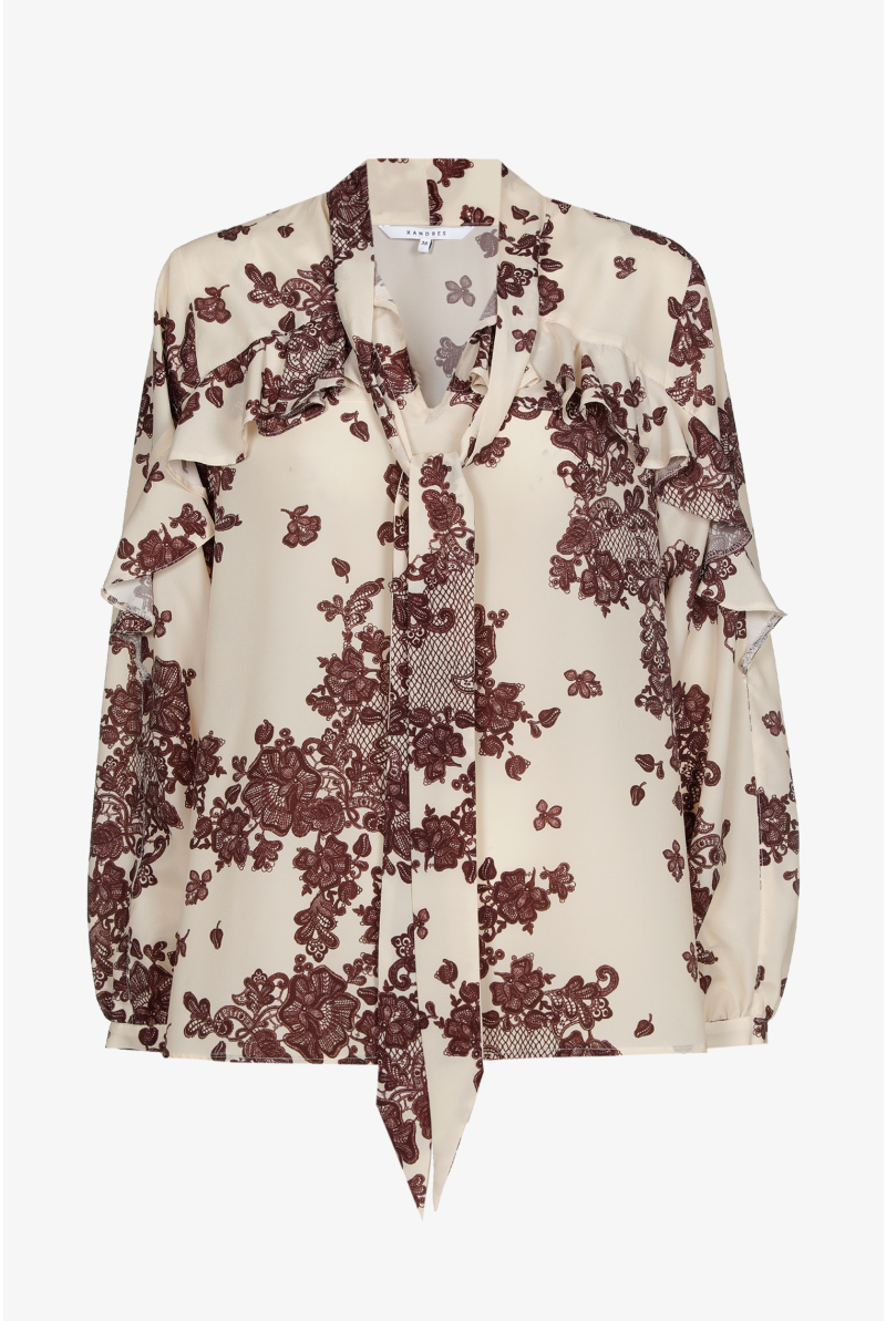 Bluse mit Volant