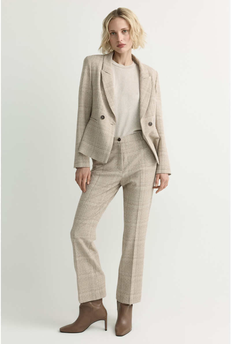 Karierter Kurzblazer