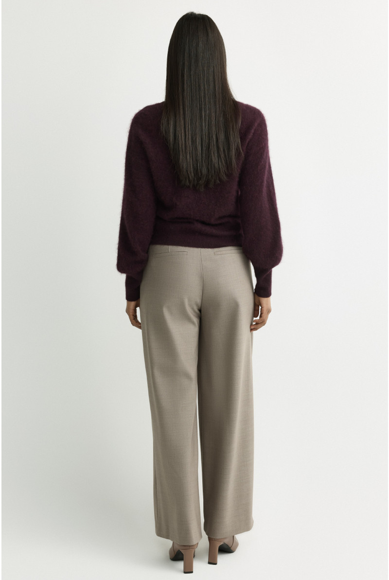 Smart trousers with pleated detail