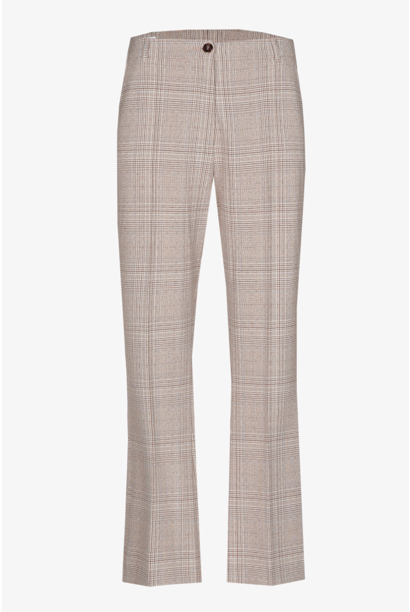 Karohose mit schmalem Bein