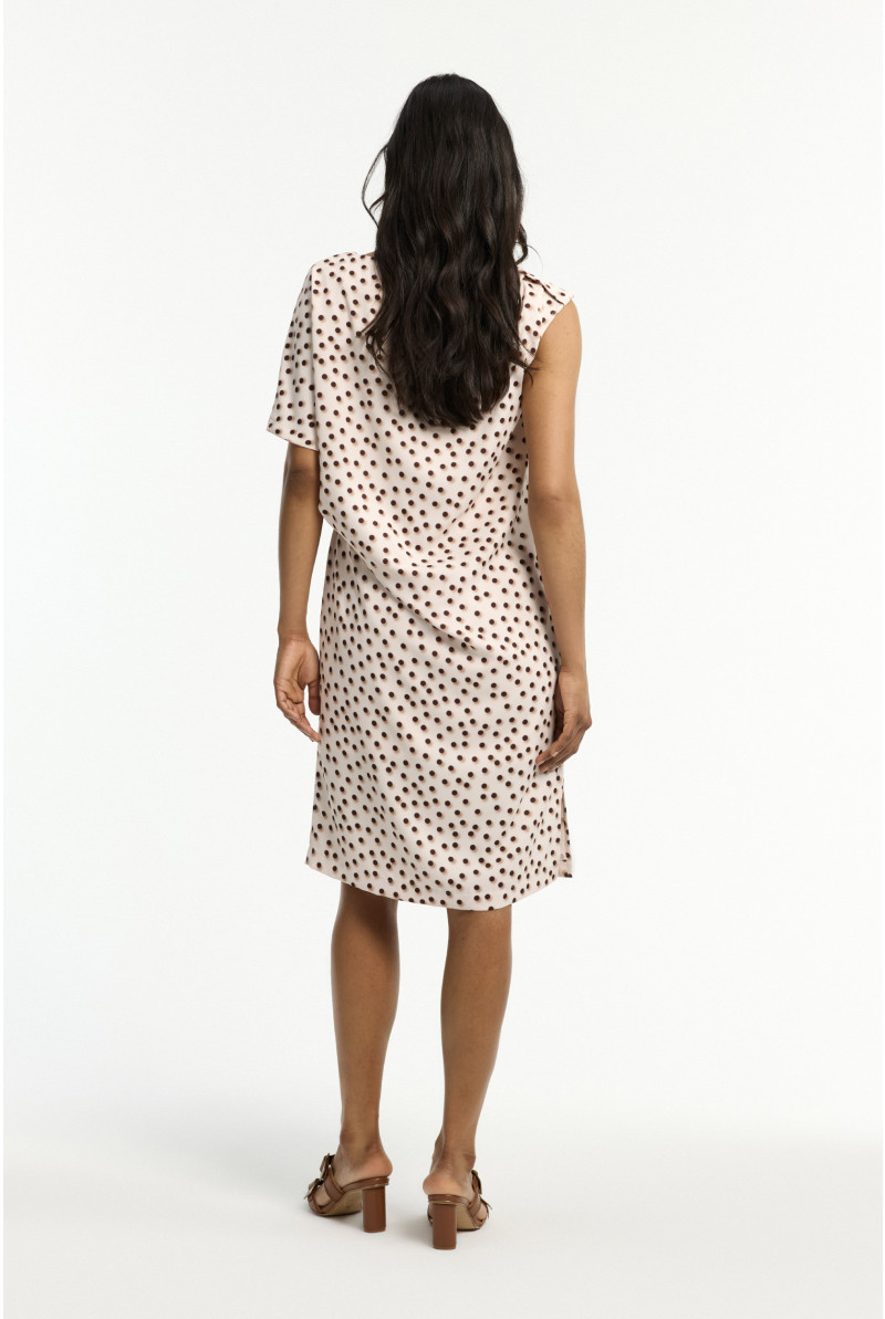 Korte jurk met stippen