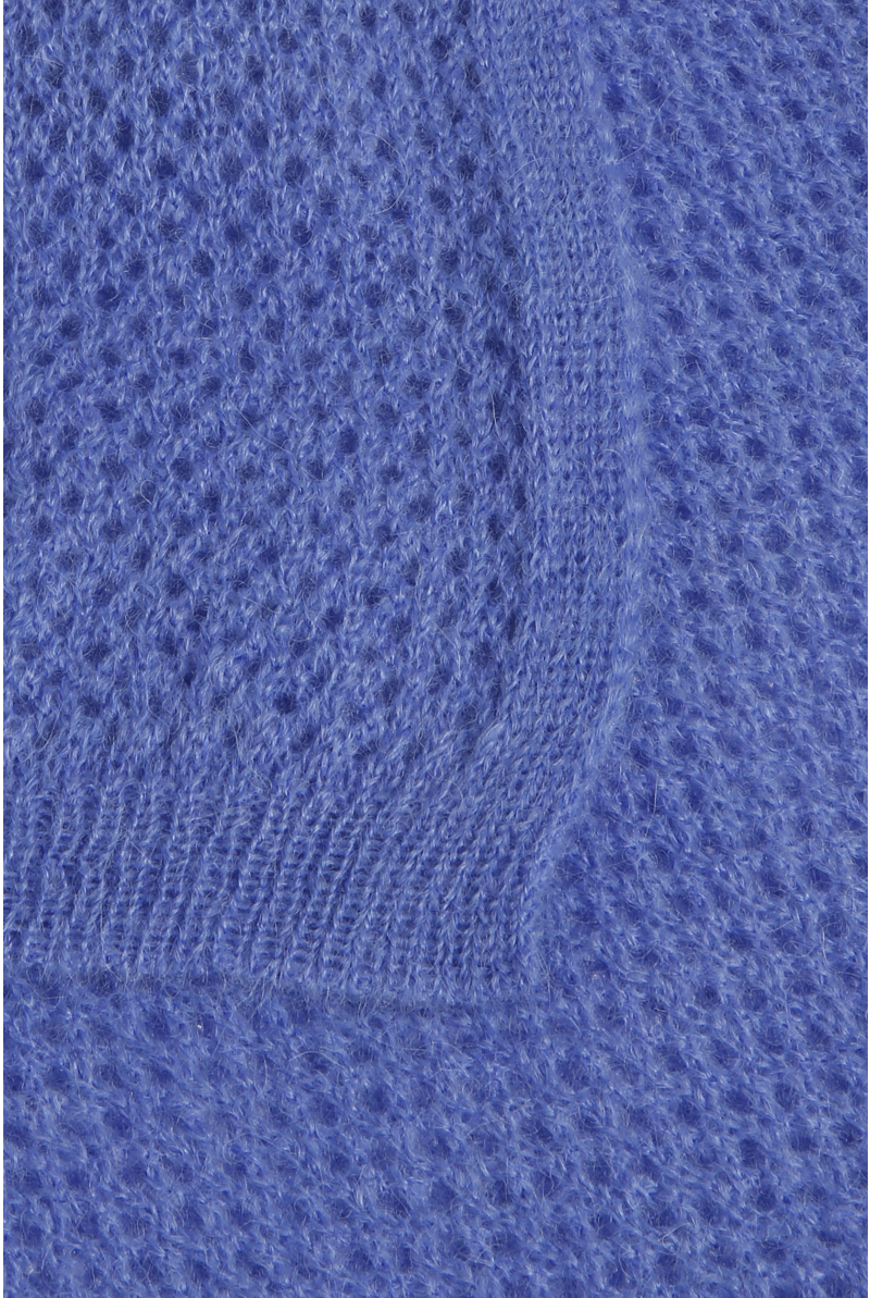 Écharpe en laine bleue