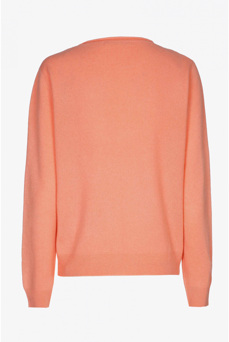 Orange cashmere pullover