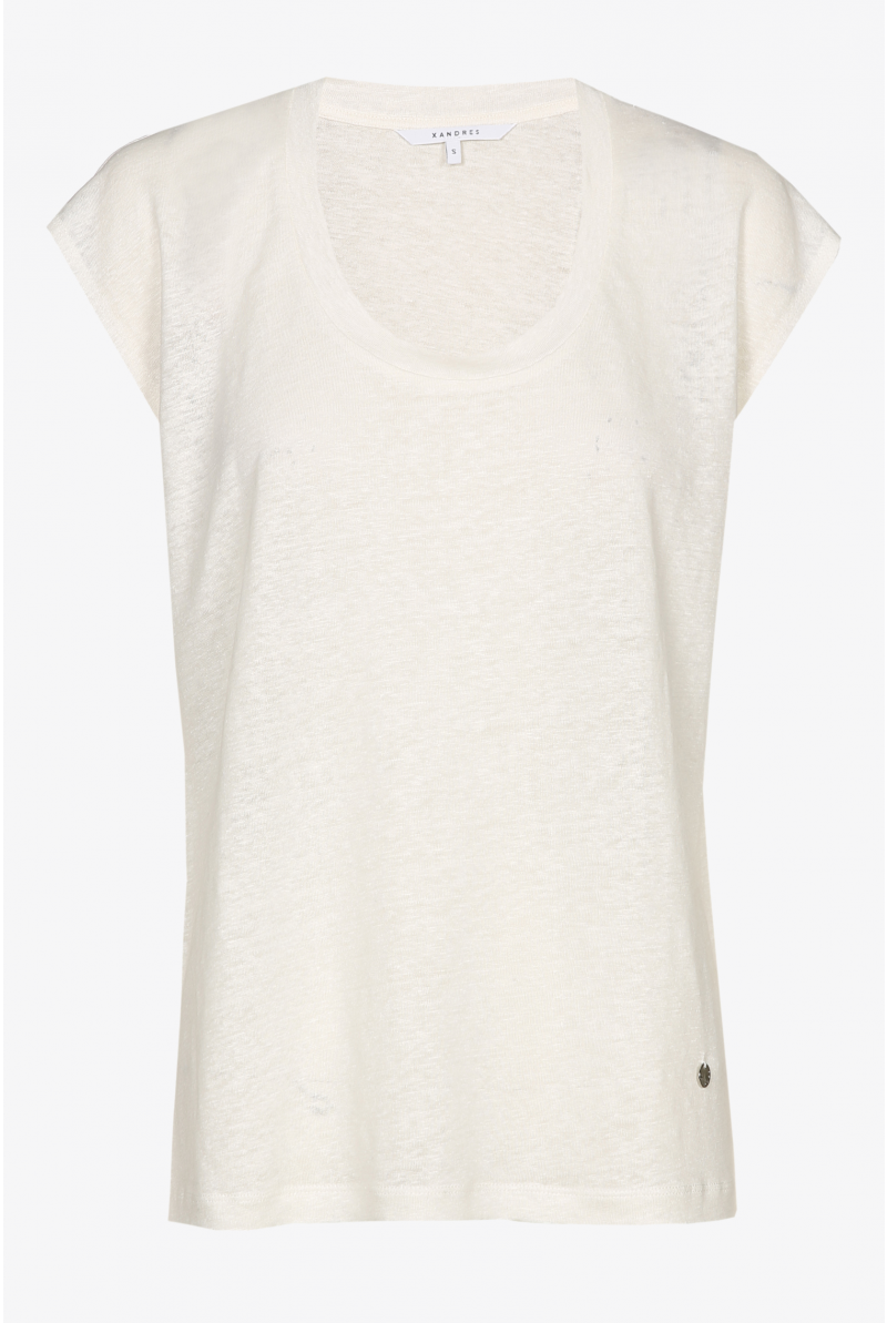 White linen T-shirt
