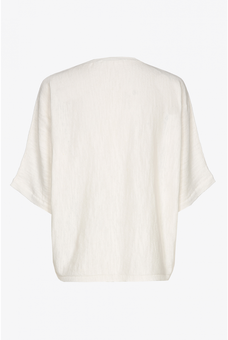 White oversized pullover