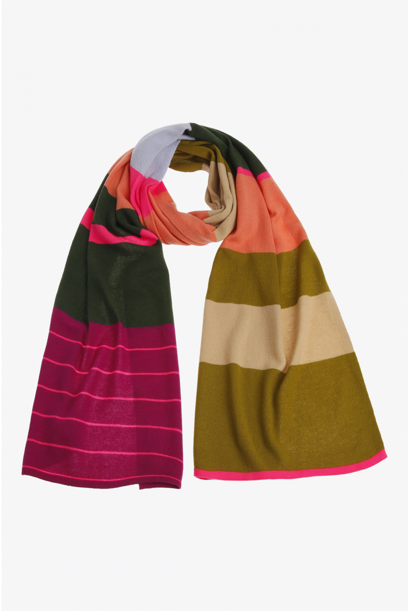 Veekleurige sjaal van kasjmier