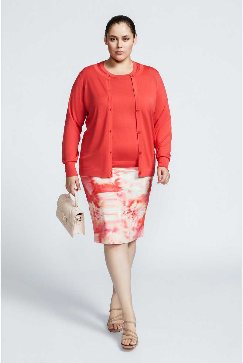 Cardigan in zijdemix