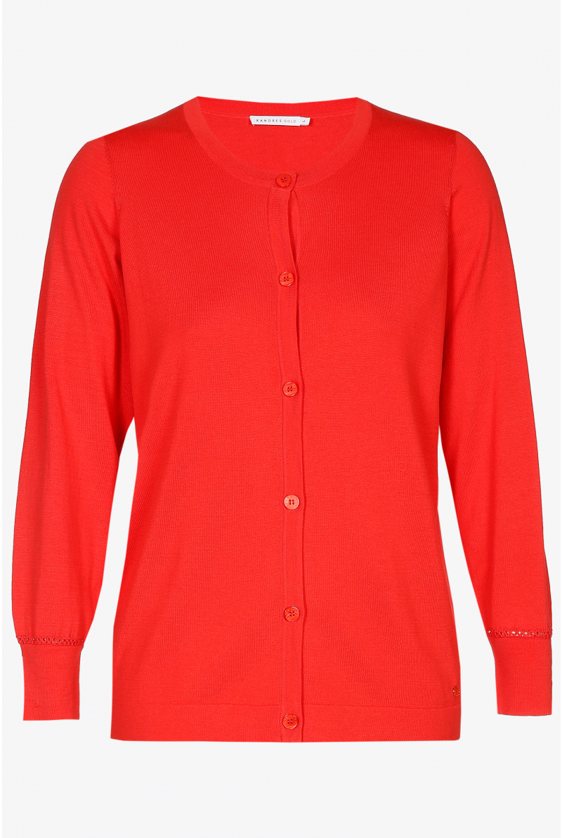 Cardigan in zijdemix