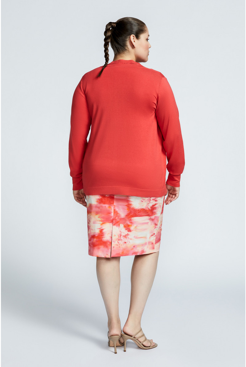 Cardigan in zijdemix